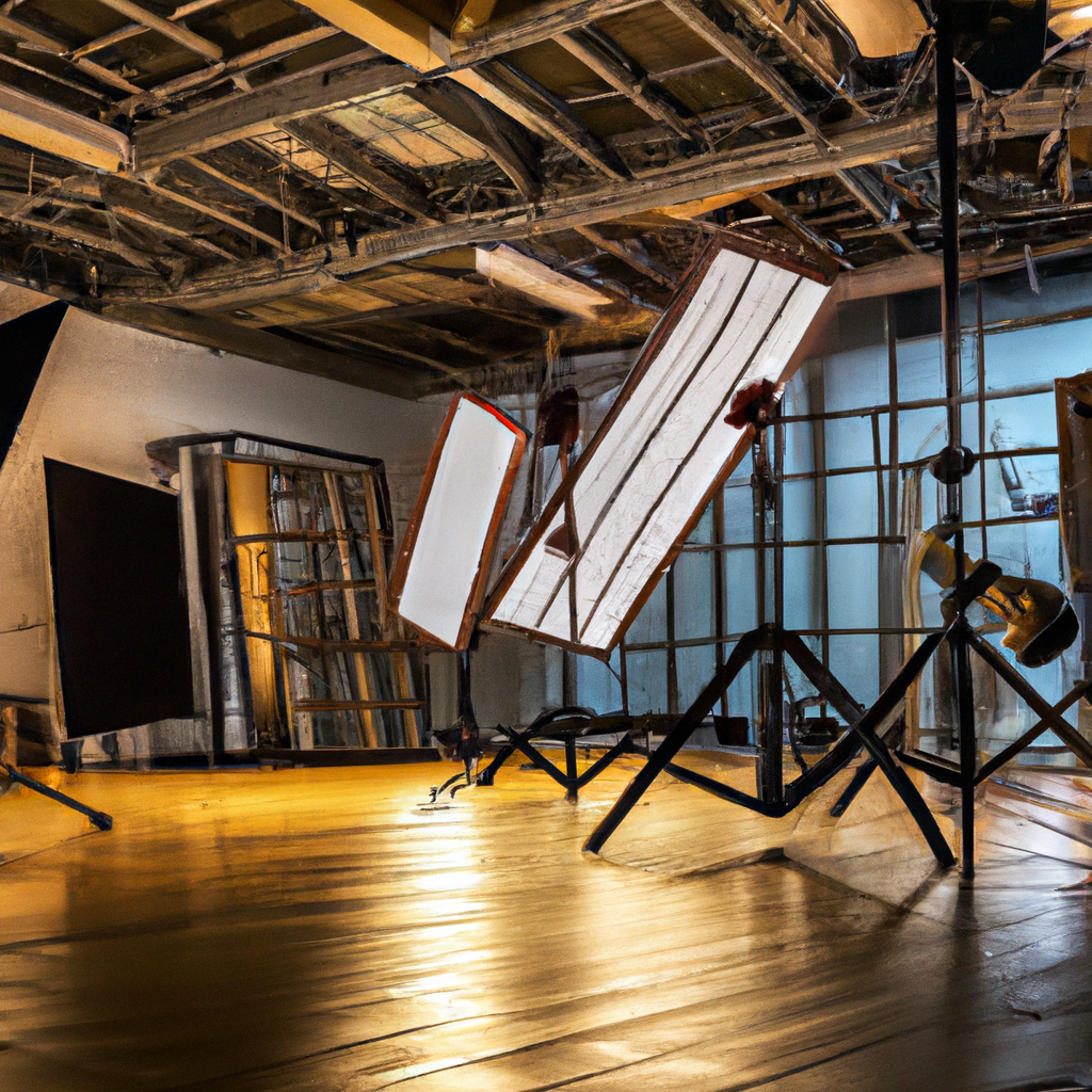 Estudio fotográfico moderno en Santiago con ciclorama y softboxes