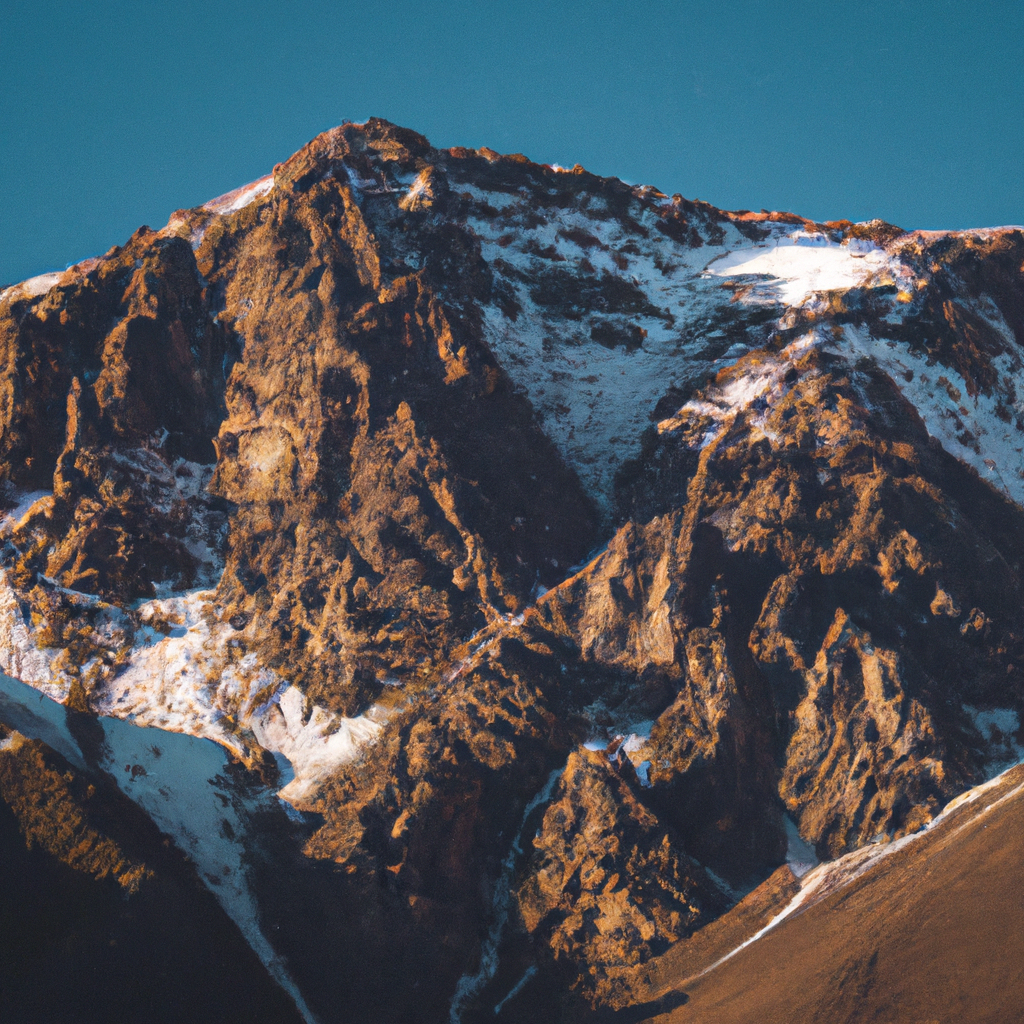 Paisaje andino con luz dorada sobre la cordillera
